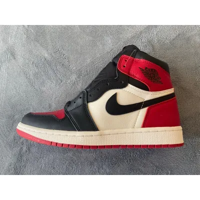 Air Jordan 1 High OG Bred Toe AAA   01