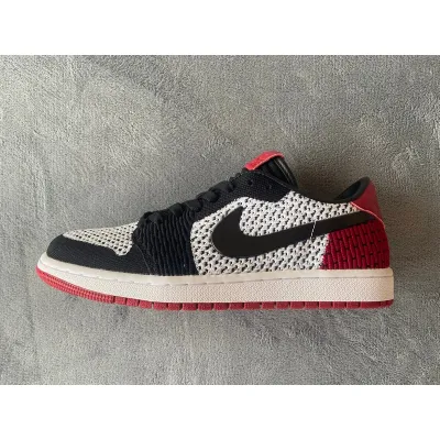 Air Jordan 1 Low Flyknit Black Toe  01