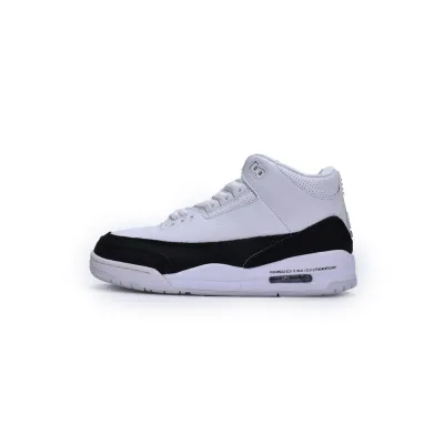 Fragment Design x Air Jordan 3 Black White A 01
