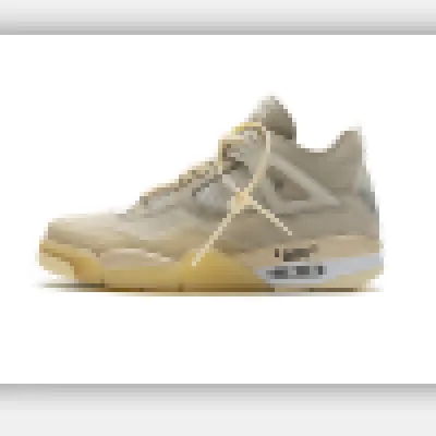 OFF White x Air Jordan 4 Sail  01