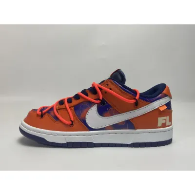 Off White x Futura x Dunk Low SB UNC Blue Orange OW 01
