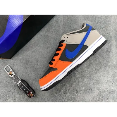 NBA x Nike Dunk Low EMB 75th Anniversary Black Gray Orange 01