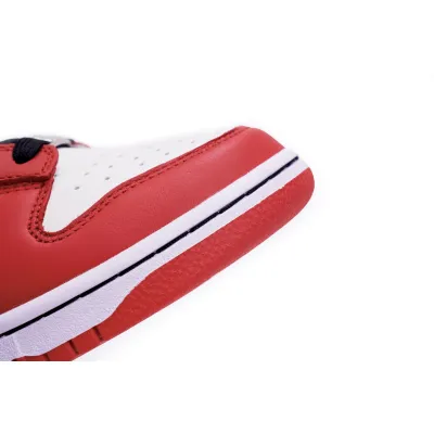 NBA x Nike Dunk Low EMB 75th Anniversary White Black Red 02