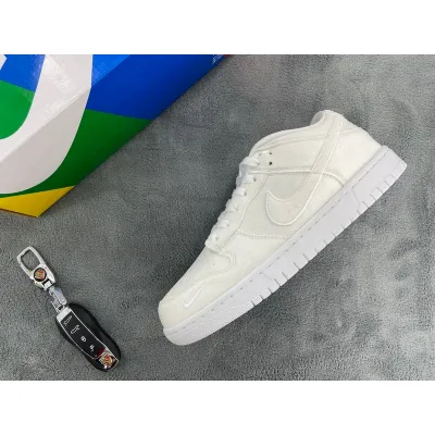 Dover Street Market x Nike Dunk Low Triple White 01