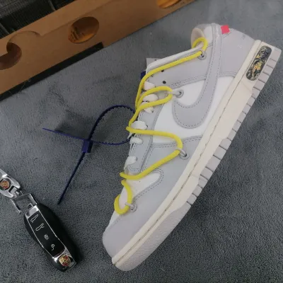 OFF WHITE x Nike Dunk SB Low The 50 NO.2 New Grey White Yellow