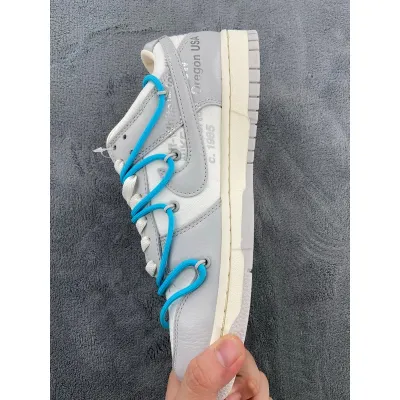  OFF WHITE x Nike Dunk SB Low The 50 NO.2 White Blue Green 02