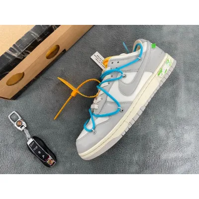  OFF WHITE x Nike Dunk SB Low The 50 NO.2 White Blue Green 01