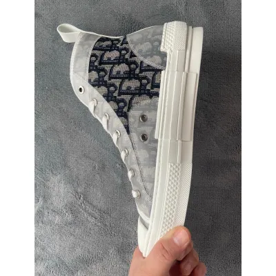 Dior B23 Oblique Linen Black High 02