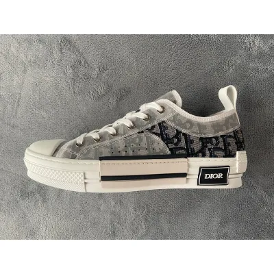 Dior B23 Oblique Linen Black Low 01