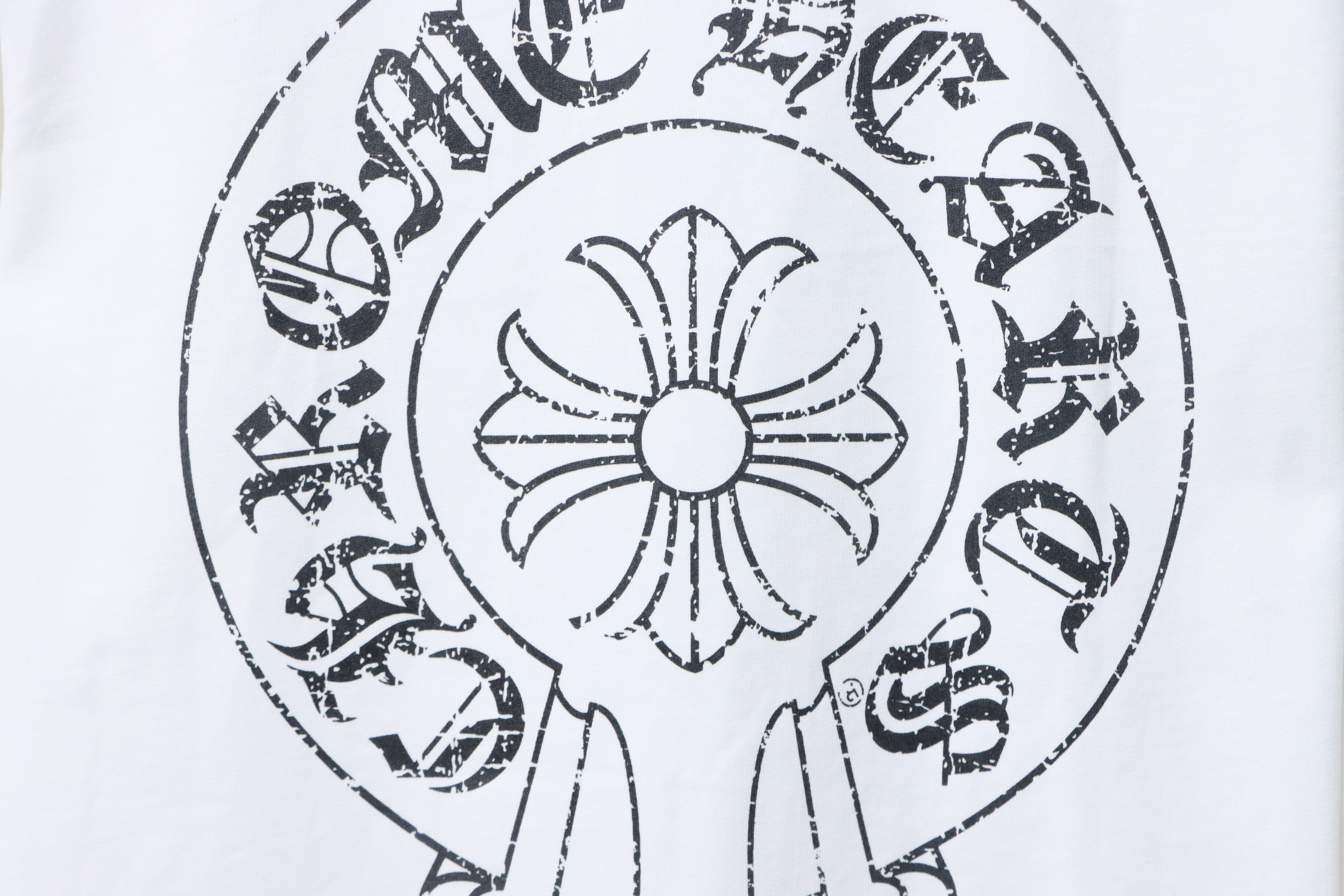 EM Sneakers Chrome Hearts CH 25ss Damaged Horseshoe Long Sleeve White