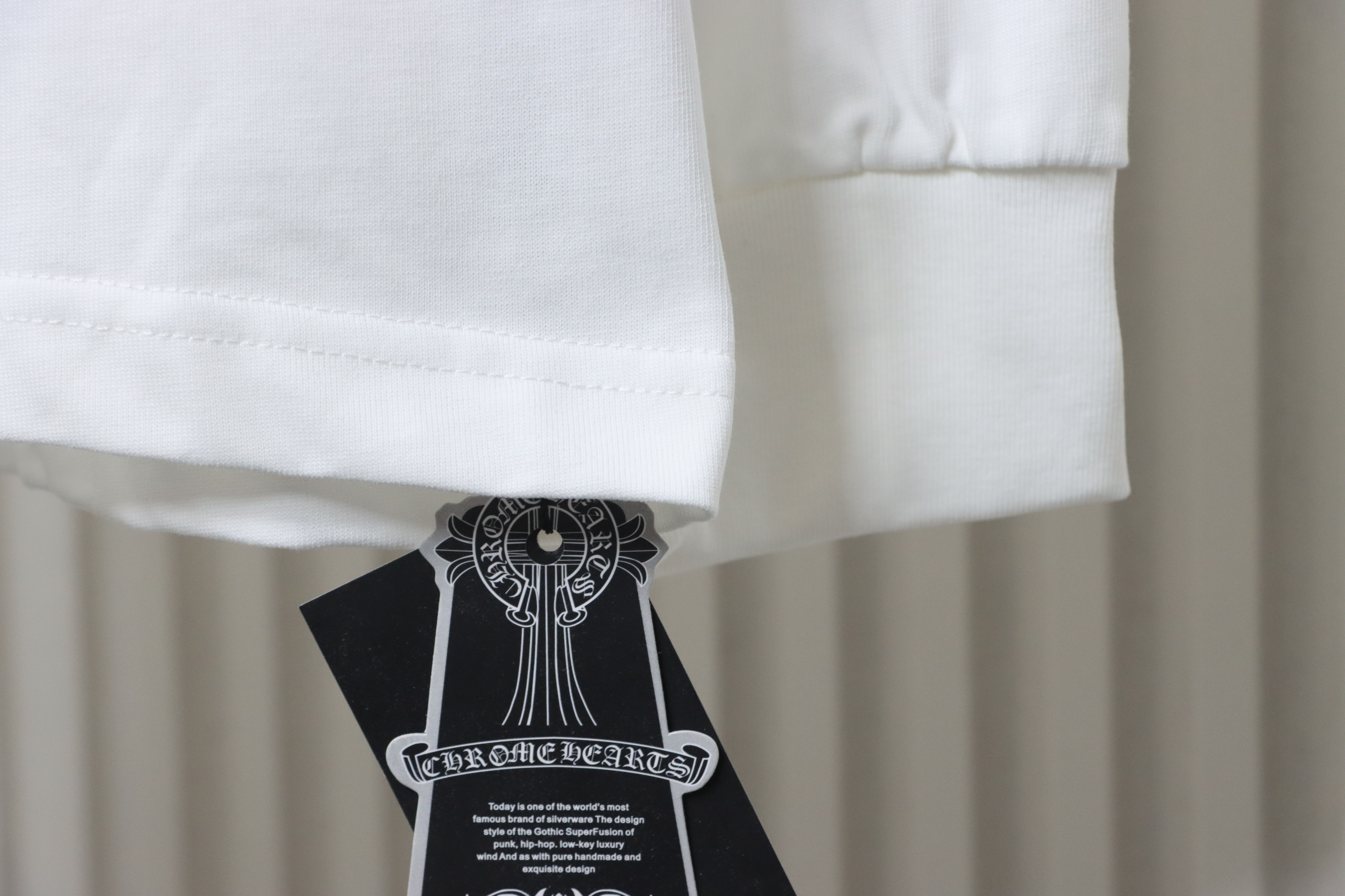 EM Sneakers Chrome Hearts CH 25ss Damaged Horseshoe Long Sleeve White